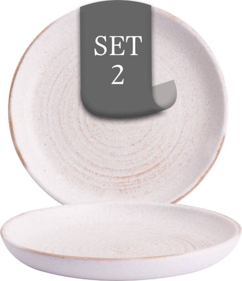 Costa Nova Bord Vermont 16 cm Offwhite Stoneware 2 stuk(s)