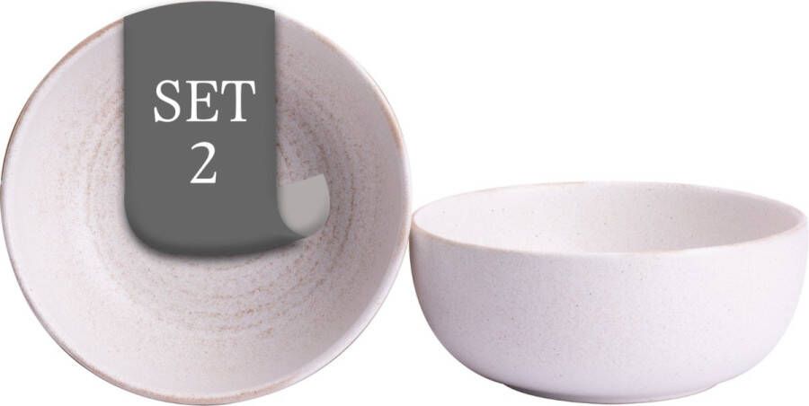 Costa Nova Schaal Vermont 15 cm 65 cl Offwhite Stoneware 2 stuk(s)