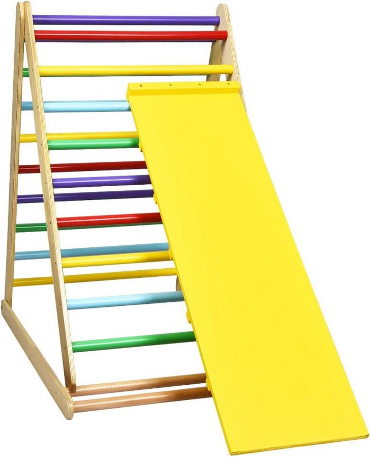 Costway Klimrek Opvouwbaar Met Ladder Hout Montessori Stijl