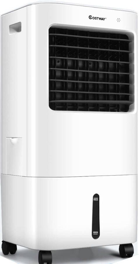 Costway Mobiele Airco Zonder Afvoer Aircooler met Timer Mobiele Airco voor Slaapkamer met 4 snelheden- Wit