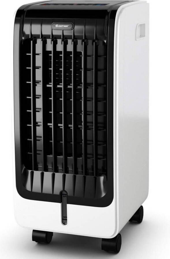 Costway Mobiele Airco Zonder Afvoer Mobiele Aircooler met Afstandsbediening Mobiele Airco voor Slaapkamer met 3 snelheden- Wit