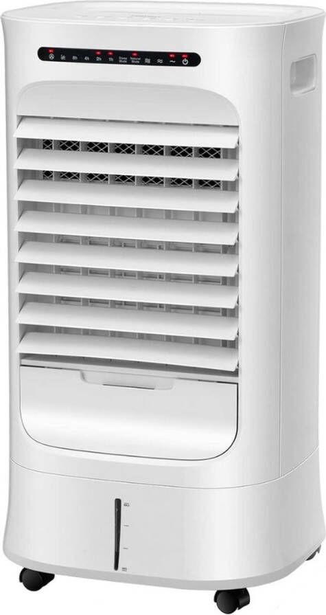 Costway Mobiele Airco Zonder Afvoer Mobiele Aircooler met Koelelementen Mobiele Airco voor Slaapkamer met Timer- Wit