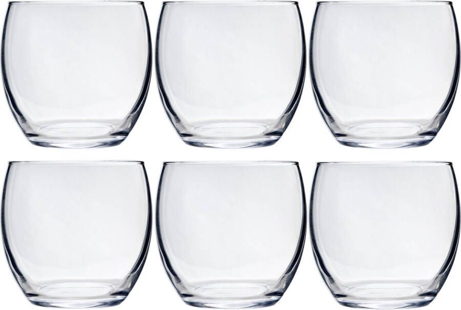 Cosy & Trendy Set van 12x stuks waterglazen drinkglazen transparant 340 ml Drinkglazen