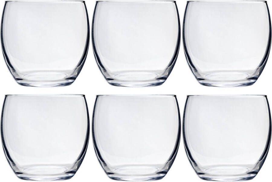 Cosy&Trendy 18x Stuks waterglazen sapglazen transparant 340 ml Glazen drinkglazen