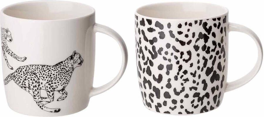 Sokken Fabriek Animal leopard beker d8.5xh9.2cm 2 ass36cl