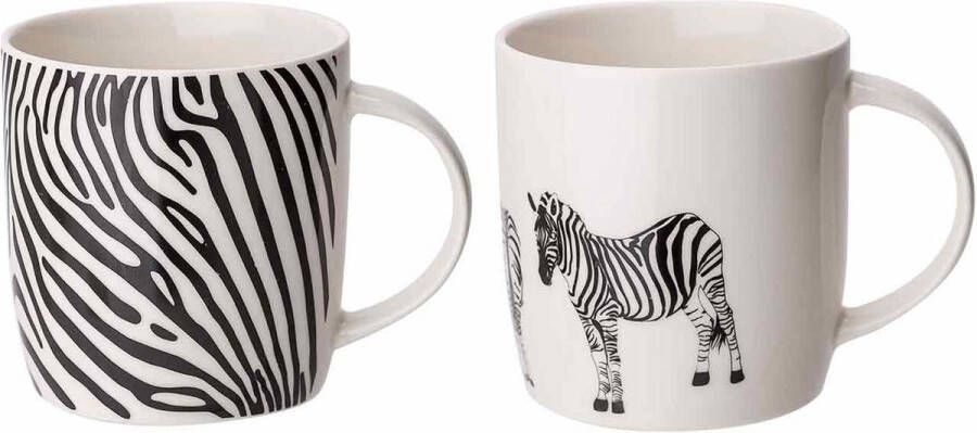 Sokken Fabriek Animal zebra beker d8 5xh9 2cm 2 ass36cl