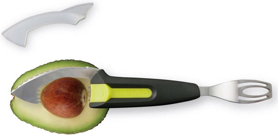 Cosy&Trendy Avocado-Fruit Snijder Shark Kunststof Zwart