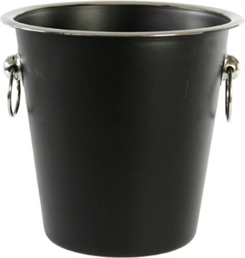 Cosy&Trendy Cosy & Trendy Black Champagne-emmer Ø21xH21cm Zwart