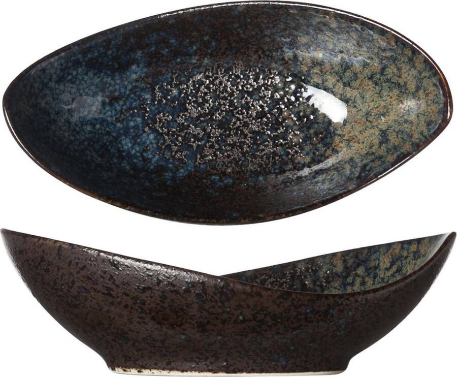 Cosy&Trendy Cosy & Trendy Black Yoru Schaaltje Ovaal 16 cm x 8 cm x 5 cm Set-6