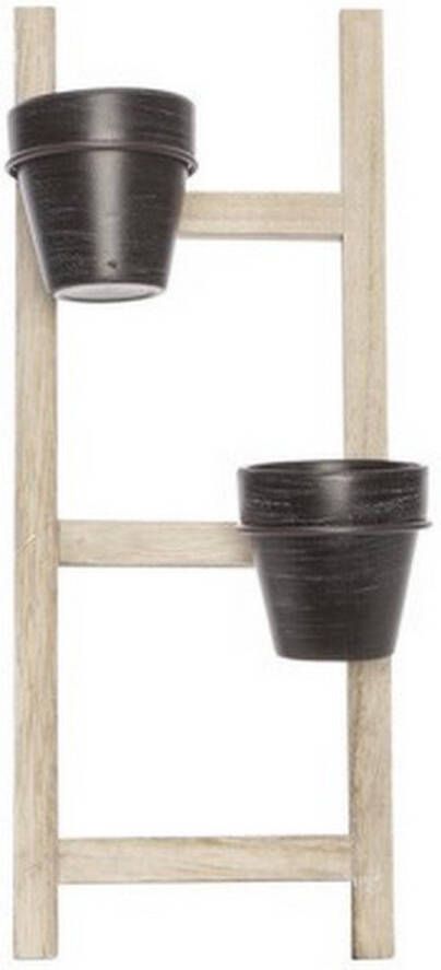 Cosy&Trendy Bloempotten aan ladder H 49 cm. Plantenstandaard