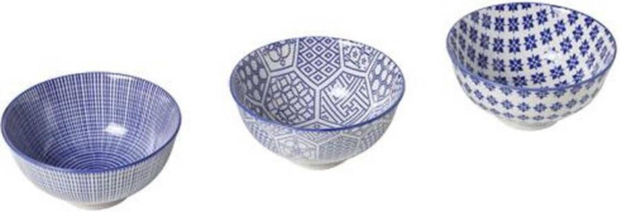 Cosy&Trendy Blue Mix Bowl A D12xh6cm 3-set 25cl