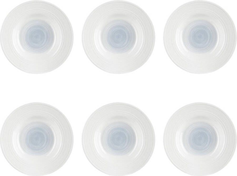 Cosy&Trendy Cosy & Trendy Brindisi Sea Diep Bord Ø22x(H)3 1cm Set van 6