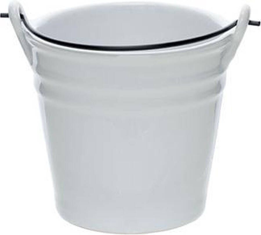 Cosy&Trendy Bucket White Mini Emmer Ø 8.5 x 8.5 cm