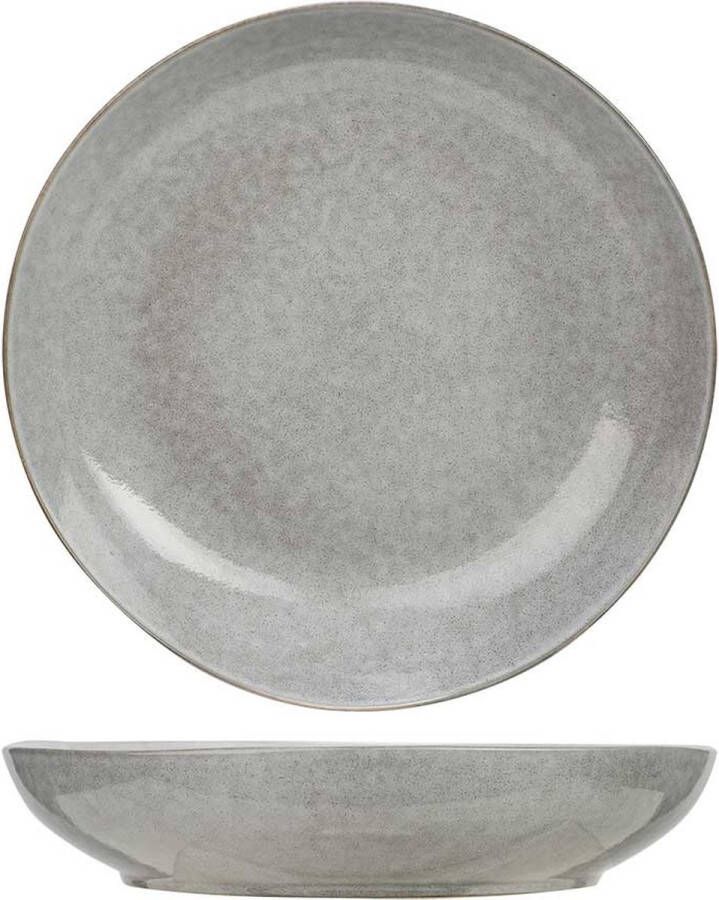 Cosy&Trendy Chiapas Grey Diep Bord D23xh4 5cm