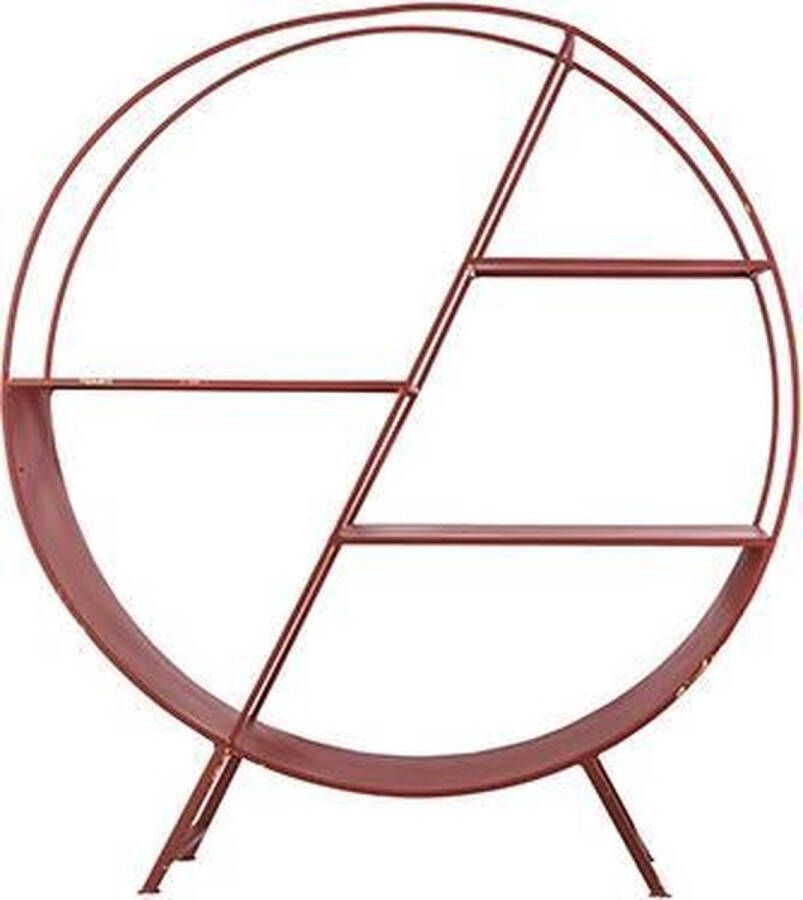 Cosy&Trendy Circle rek metaal 70 x 18 x 78 5 cm Koper