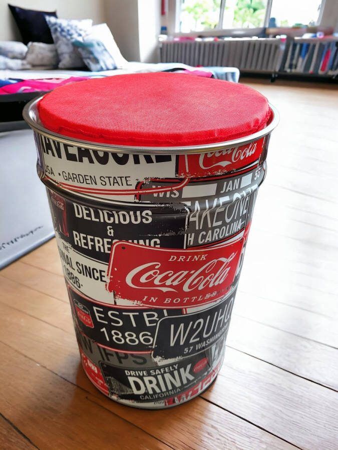 Cosy&Trendy Cosy & Trendy Coca Cola Zitton-Prullenmand Ø 30.5 cm x 45 cm