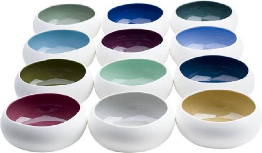 Cosy&Trendy Cosy en Trendy Rainbow Schaaltje 85cl D16xh6 5cm Aardewerk (set van 12) En Yourkitchen E-kookboek Heerlijke Smulrecepten