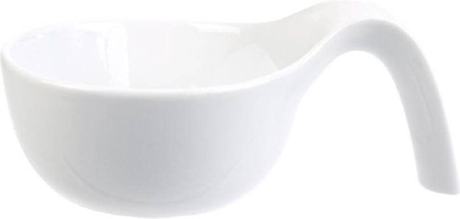 Cosy&Trendy Cosy en Trendy Schaal Wit D10-18xh5cm Lepelvormig Aardewerk (set van 12) En Yourkitchen E-kookboek Heerlijke Smulrecepten