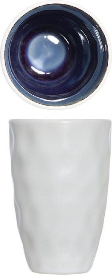 Cosy&Trendy Cosy en Trendy Spirit Blue Beker D7.3xh11cm 23cl Aardewerk (Set van 6) En Yourkitchen E-kookboek Heerlijke Smulrecepten