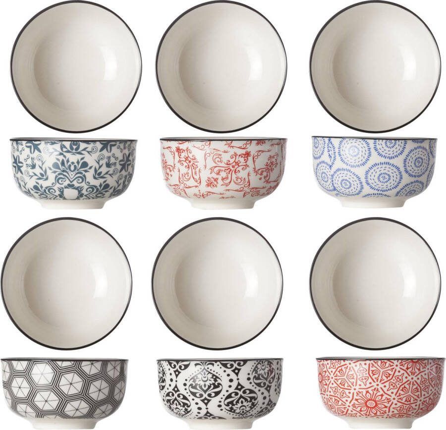 Cosy & Trendy Kleine Schaaltjes Dipschaaltjes Delirio ø 9 cm 150 ml 6 Stuks