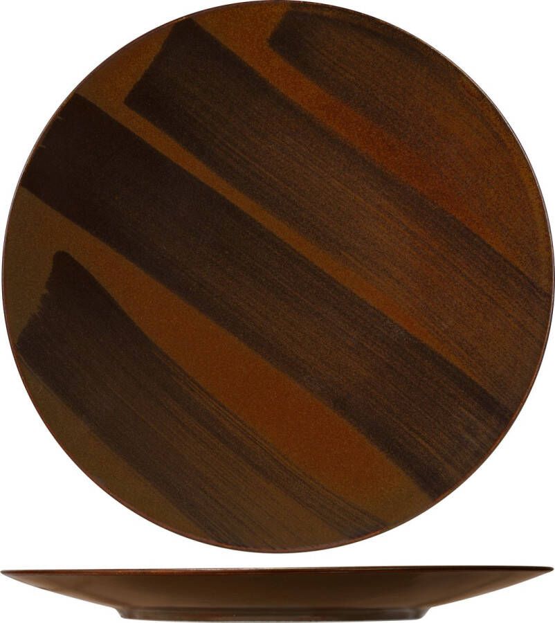 Cosy&Trendy Cosy & Trendy eetbord bruin Alsada plat bord porselein servies luxe dinerbord diameter 27cm