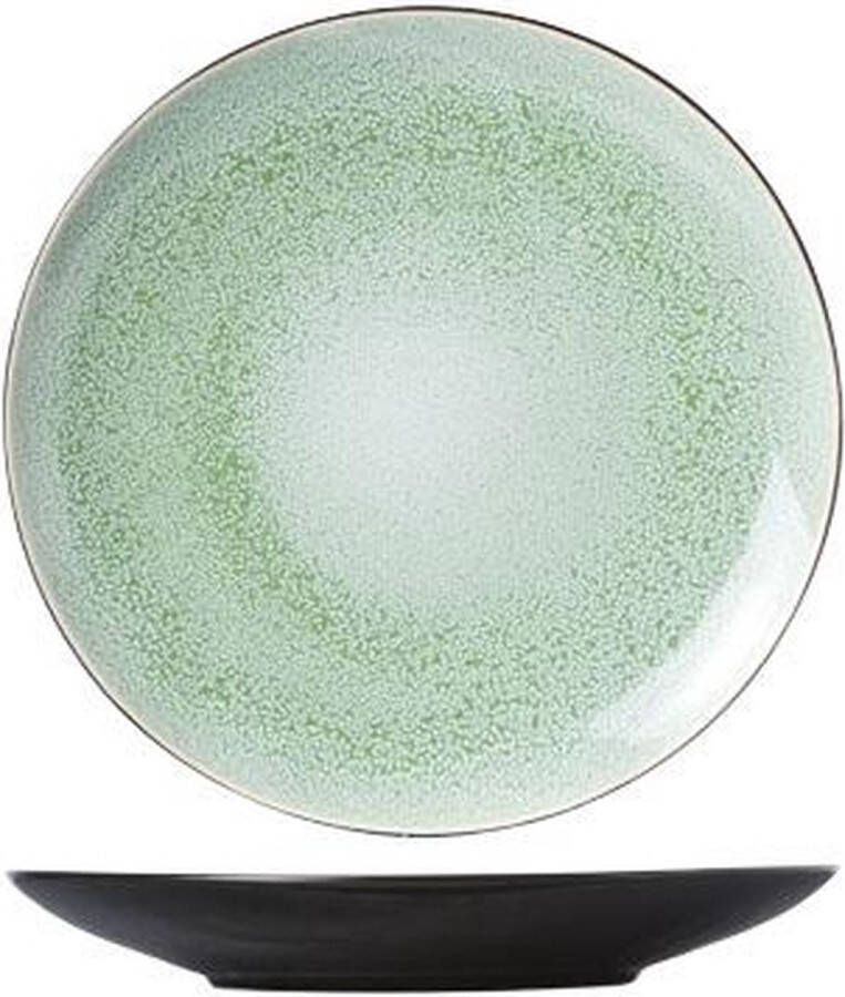 Cosy&Trendy Finesse Green Dinner Plate D28cm 4 stuks