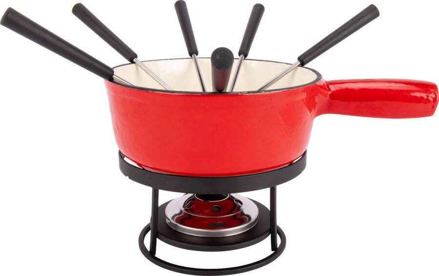 Cosy&Trendy Fondue set met 6 vorken Stoneware Ø 20cm