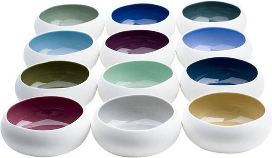Cosy&Trendy For Professionals Rainbow Schaaltje Ø 16 cm x 6.5 cm Set-12