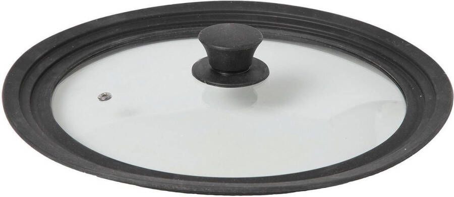 Cosy & Trendy Universele glazen pannendeksel met siliconen rand 28-30-32 cm Pannendeksels