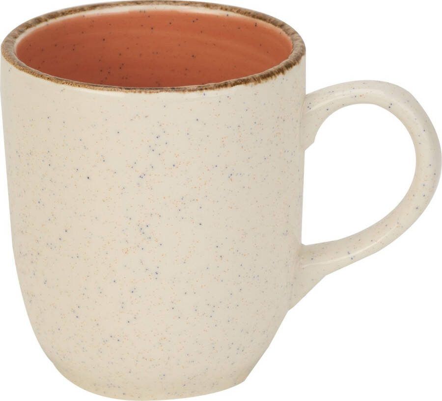 Cosy&Trendy GRANITE TERRACOTTA BEKER D8 5XH10CM 36CL set van 6 bekers