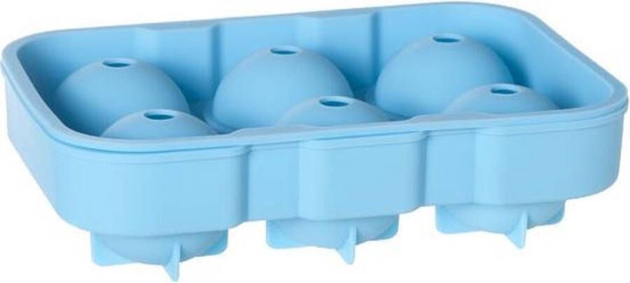 Cosy&Trendy IJsblokvorm 6x XL ballen siliconen blauw