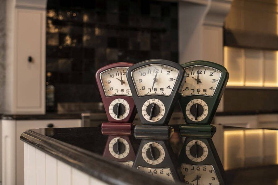 Cosy&Trendy Cosy & Trendy Kitchen clock And Cooking Timer 17.5 X 10 X h 21 cm Kitchen Scale Design Grey