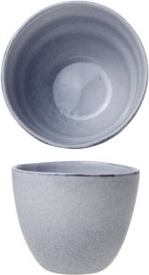 COSY AND TRENDY Loft Koffiekopjes zonder oor grijs 25cl D9XH7.3cm Set van 6