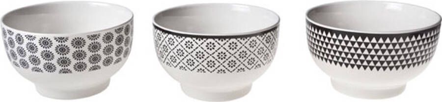 Cosy&Trendy Mali Black Bowl D13.5xh8cm 3 Ass64cl