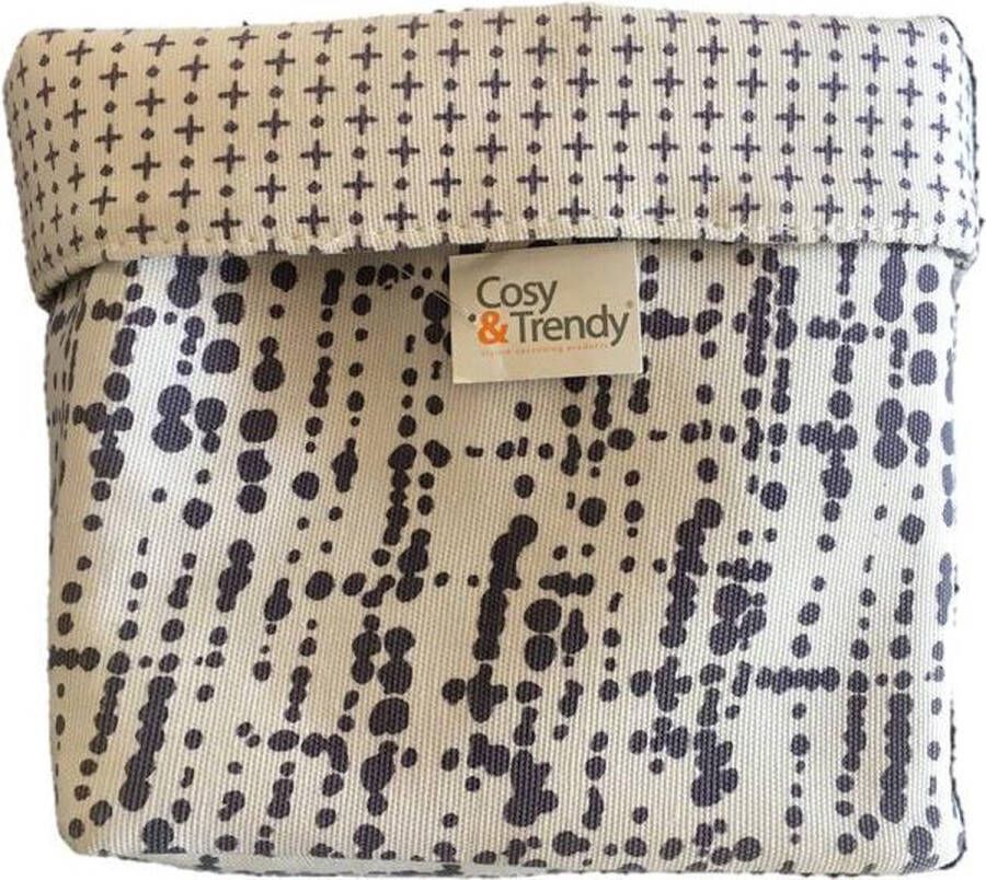 Cosy&Trendy Cosy & Trendy Mand Magic Fabric 23 cm x 23 cm x 23 cm Wit-Grijs