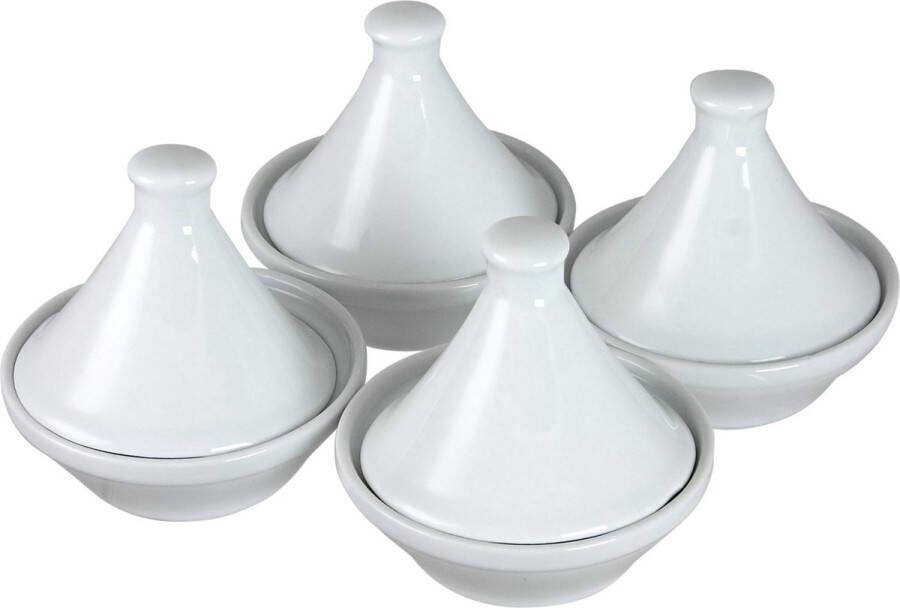 Cosy&Trendy Cosy & Trendy Mini Aperotajine Ø 7 cm x 7 cm Wit Set-4