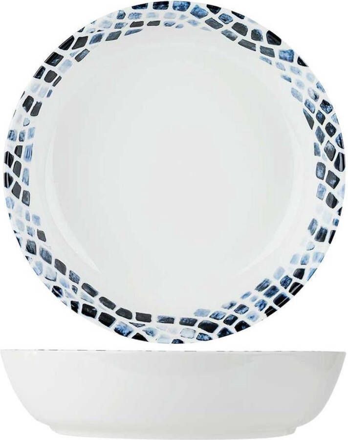Cosy&Trendy Mosaic Blue Pastabord 21 5 x 5 3 cm Set-6