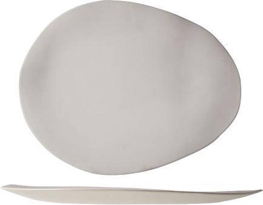 Cosy&Trendy Palissandro White Bord Ovaal 37x29xh2cm