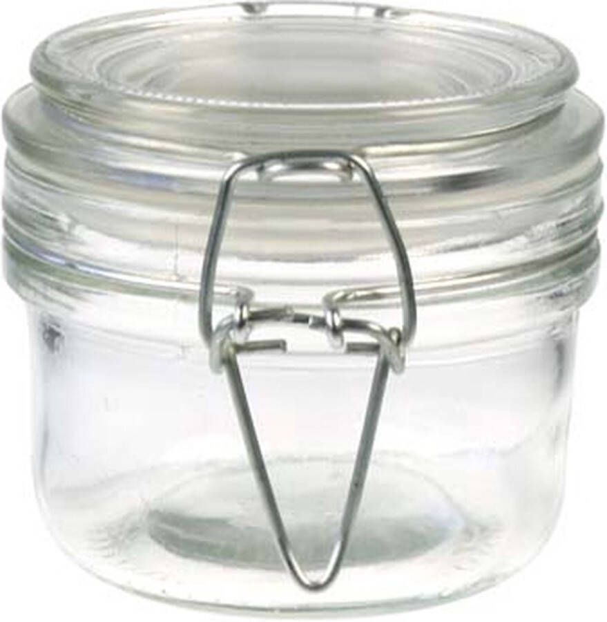 Cosy&Trendy Pot Met Clip 18cl D8 5xh7cm Rond Glas