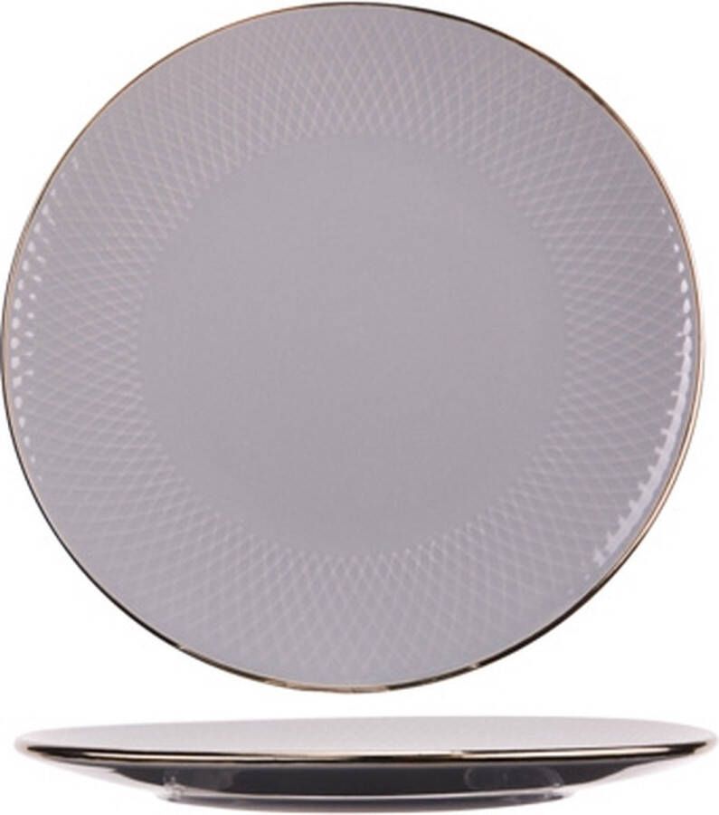 Cosy & Trendy Ravenna Grey Dinner Plate D27 2cm