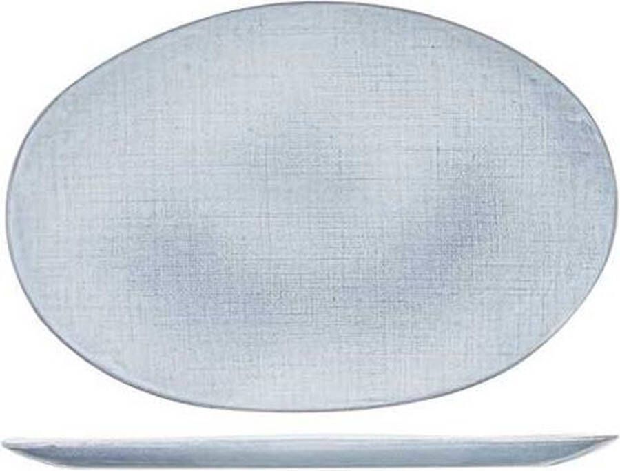 Cosy&Trendy Sajet Grey Dinner Plate 35x24cm Oval