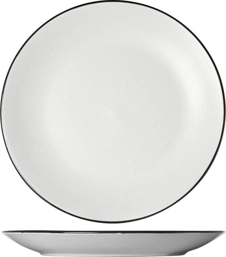 Cosy & Trendy Dinerborden Speckle Wit ø 27 cm 6 stuks