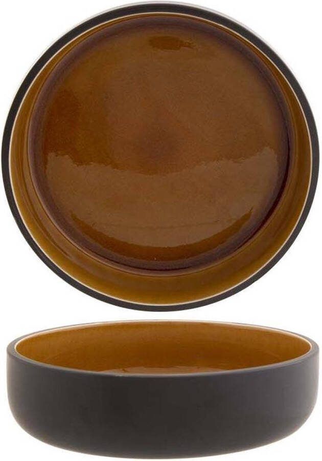 Cosy&Trendy Tallina Brown Soup Plate D16 3xh4 2cm54cl