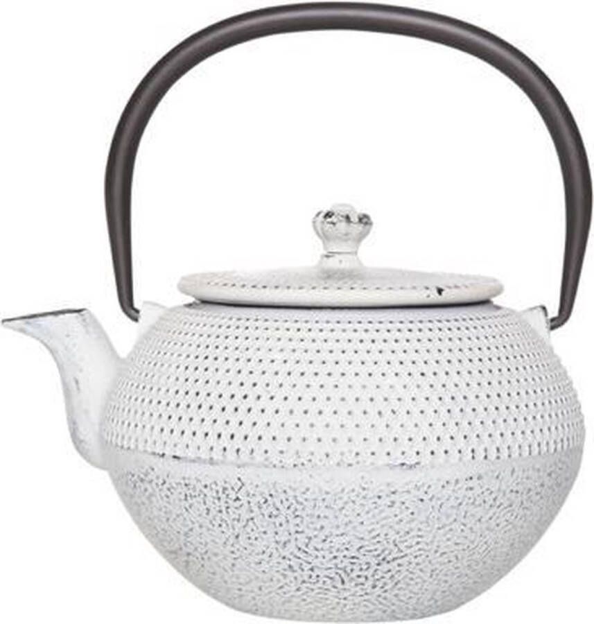 Cosy&Trendy Cosy & Trendy Theepot Shinto Cream Incl. Filter 0 65 Liter Gietijzer Wit