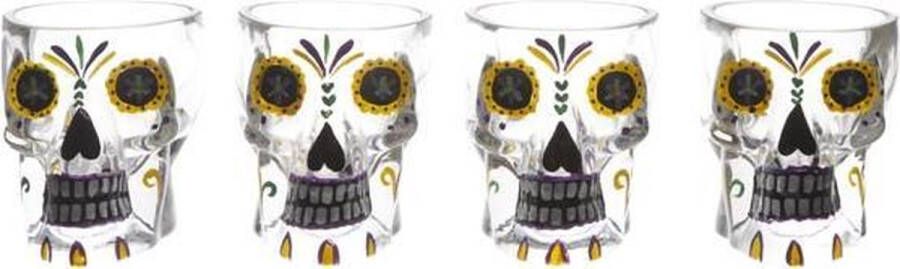 Cosy&Trendy Tiki Skull shotglas 5 cl Set-4
