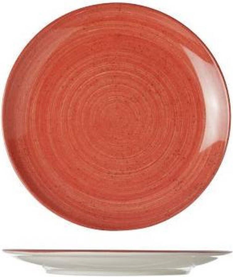 Cosy&Trendy Twister Red Plat Bord D21cm
