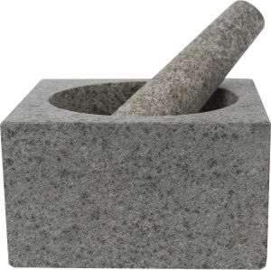 Cosy&Trendy Vijzel Mortier met stamper graniet 14 cm x 8 cm