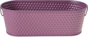 COSY & TRENDY PLANTENBAK PAARS OVAAL METAAL 27x24.5xH9.4cm