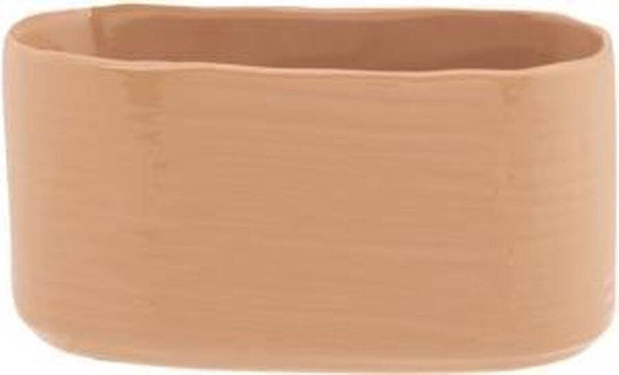 Cosy @ Home Plantenbak Zand 15x8xh8cm Ovaal Aardewerk