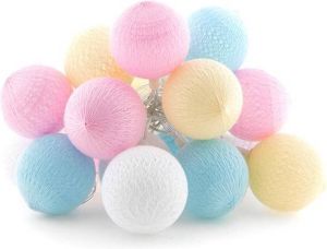 Cotton Ball Lights buiten feestverlichting pastel 20 ballen Pastel Starter kit